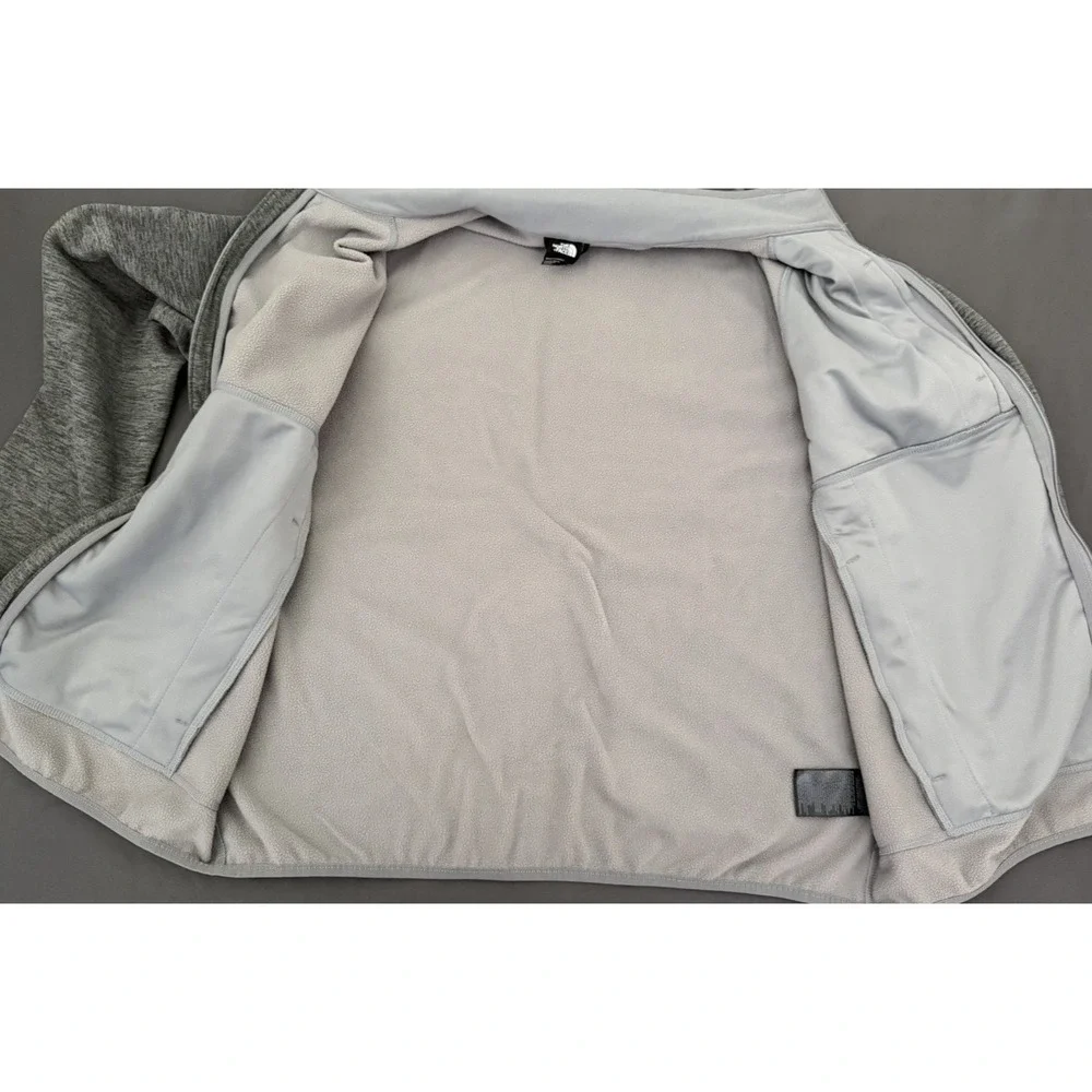 The North Face Canyonlands Jacket Mens XL Gray Full Zip Fleece Zipper Pockets